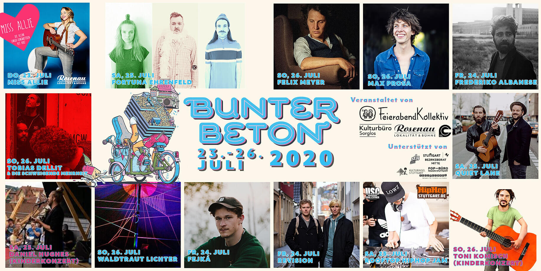 Line-Up Bunter Beton 2020