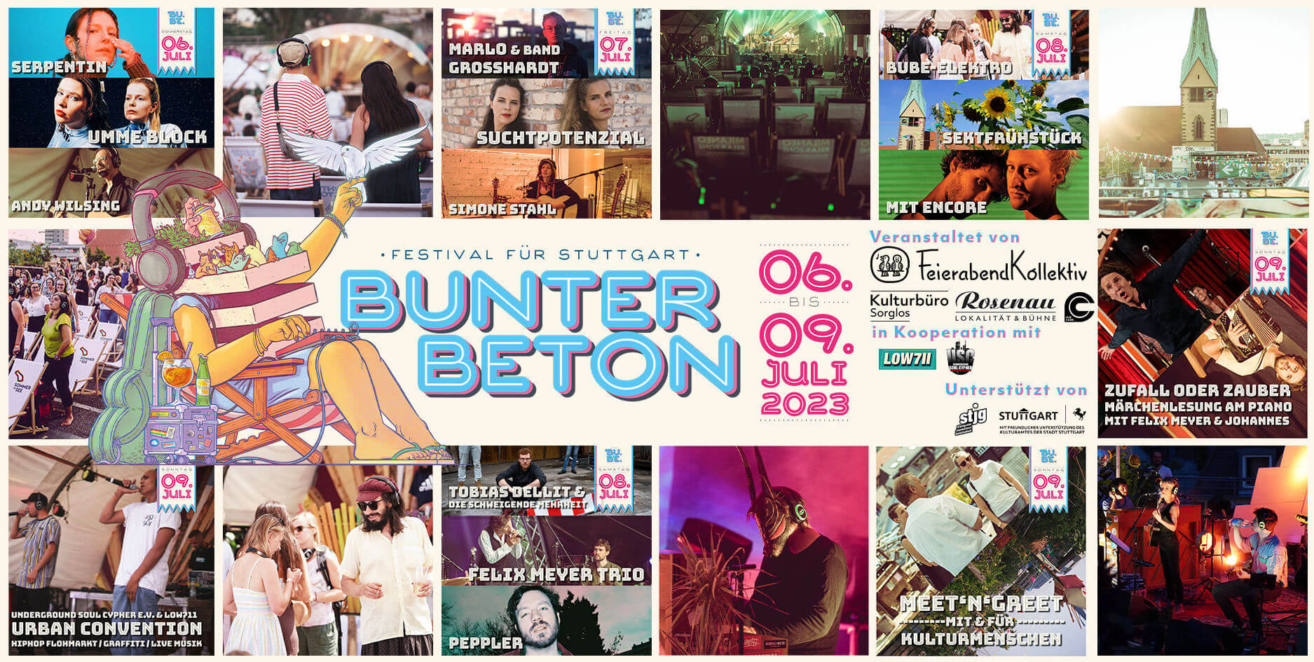 Line-Up Bunter Beton 2023